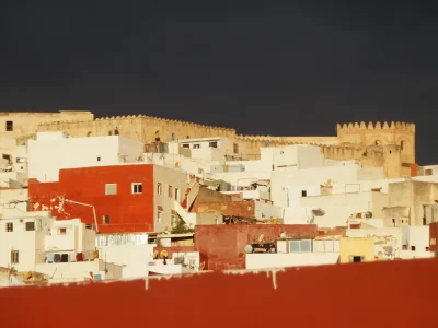 Alcazar de Tetouan al fondo. Tetouan, Alcazar al fondo